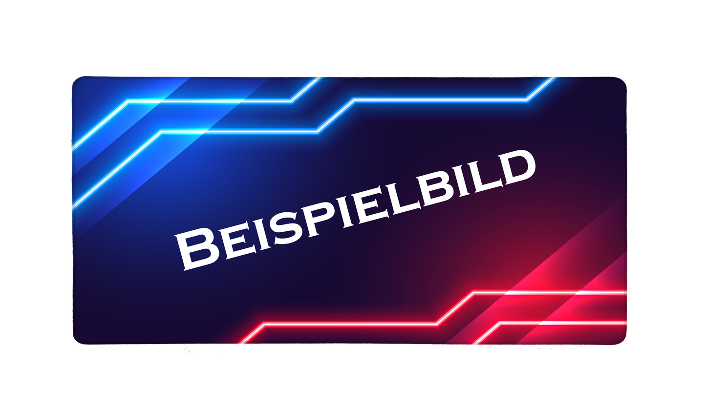 TEXTIL Gaming Pad Größe XXL 900 x 400 x 2,5 mm Rand vernäht