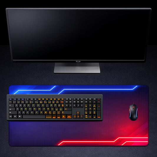 TEXTIL Gaming Pad Größe XXL 900 x 400 x 2,5 mm Rand vernäht